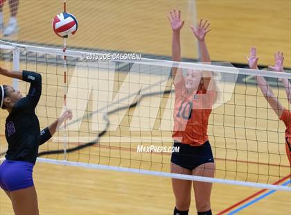 Thumbnail 2 in Fulshear vs Brandeis (NEISD Volleyball Tournament) photogallery.