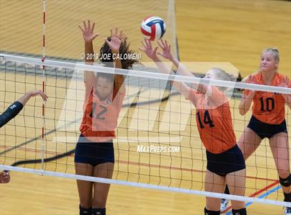 Thumbnail 2 in Fulshear vs Brandeis (NEISD Volleyball Tournament) photogallery.