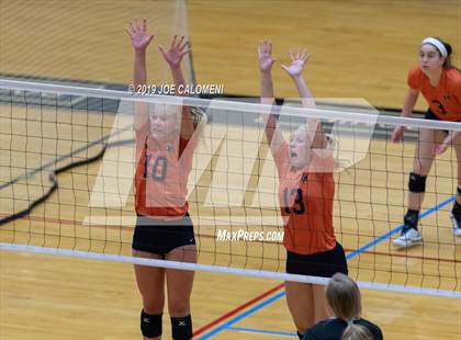 Thumbnail 3 in Fulshear vs Brandeis (NEISD Volleyball Tournament) photogallery.