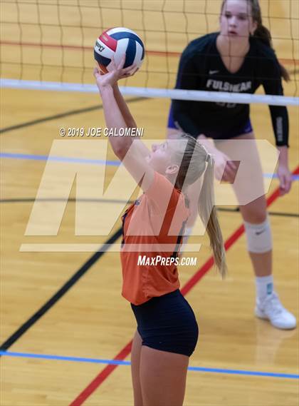 Thumbnail 2 in Fulshear vs Brandeis (NEISD Volleyball Tournament) photogallery.