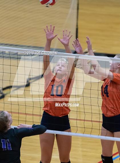 Thumbnail 2 in Fulshear vs Brandeis (NEISD Volleyball Tournament) photogallery.