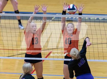 Thumbnail 3 in Fulshear vs Brandeis (NEISD Volleyball Tournament) photogallery.