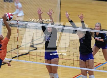 Thumbnail 2 in Fulshear vs Brandeis (NEISD Volleyball Tournament) photogallery.
