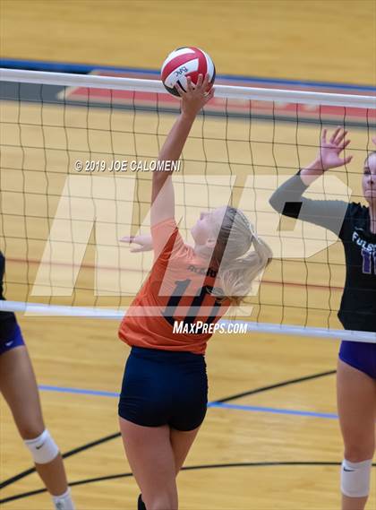 Thumbnail 3 in Fulshear vs Brandeis (NEISD Volleyball Tournament) photogallery.