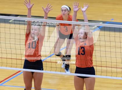 Thumbnail 2 in Fulshear vs Brandeis (NEISD Volleyball Tournament) photogallery.