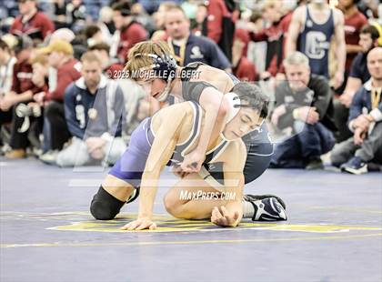 Thumbnail 1 in NYSPHSAA Wrestling Dual Finals Round 3 (John Glenn vs Chautauqua Lake) photogallery.