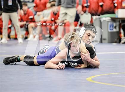 Thumbnail 1 in NYSPHSAA Wrestling Dual Finals Round 3 (John Glenn vs Chautauqua Lake) photogallery.
