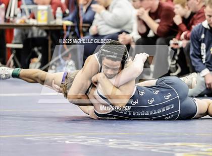 Thumbnail 2 in NYSPHSAA Wrestling Dual Finals Round 3 (John Glenn vs Chautauqua Lake) photogallery.