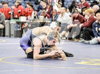 Thumbnail 3 in NYSPHSAA Wrestling Dual Finals Round 3 (John Glenn vs Chautauqua Lake) photogallery.
