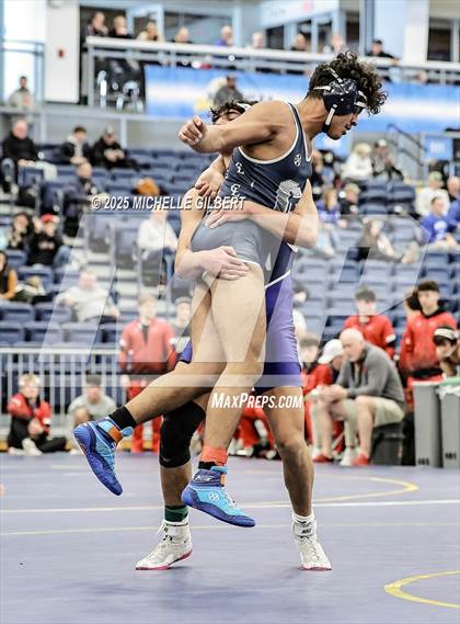 Thumbnail 3 in NYSPHSAA Wrestling Dual Finals Round 3 (John Glenn vs Chautauqua Lake) photogallery.