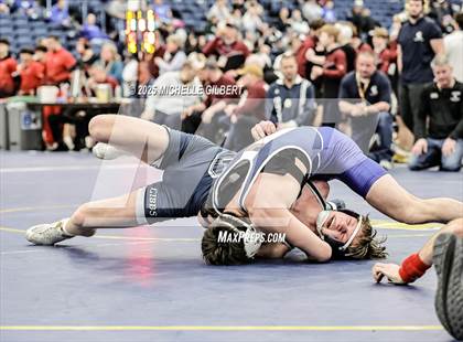 Thumbnail 2 in NYSPHSAA Wrestling Dual Finals Round 3 (John Glenn vs Chautauqua Lake) photogallery.