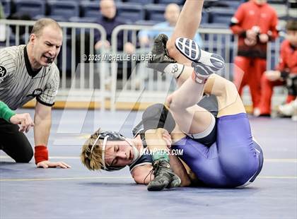 Thumbnail 2 in NYSPHSAA Wrestling Dual Finals Round 3 (John Glenn vs Chautauqua Lake) photogallery.