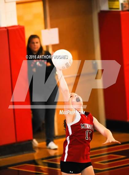Thumbnail 3 in Mineola vs Manhasset (Mineola Volleyball Tournament) photogallery.
