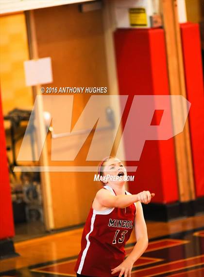 Thumbnail 1 in Mineola vs Manhasset (Mineola Volleyball Tournament) photogallery.
