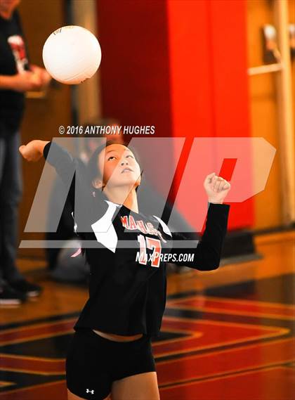Thumbnail 1 in Mineola vs Manhasset (Mineola Volleyball Tournament) photogallery.