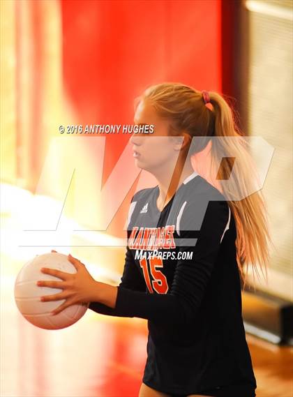 Thumbnail 1 in Mineola vs Manhasset (Mineola Volleyball Tournament) photogallery.