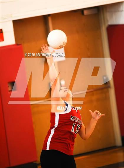 Thumbnail 3 in Mineola vs Manhasset (Mineola Volleyball Tournament) photogallery.