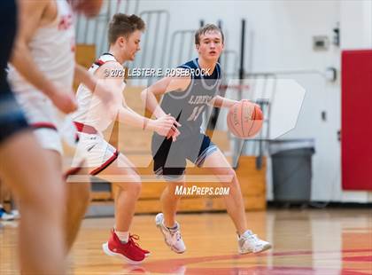 Thumbnail 2 in Hargrave vs Liberty Christian (2021 Chicken Express Holiday Extravaganza) photogallery.