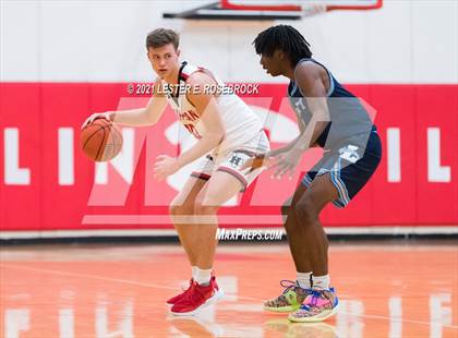 Thumbnail 1 in Hargrave vs Liberty Christian (2021 Chicken Express Holiday Extravaganza) photogallery.