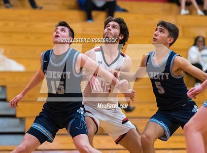 Thumbnail 2 in Hargrave vs Liberty Christian (2021 Chicken Express Holiday Extravaganza) photogallery.