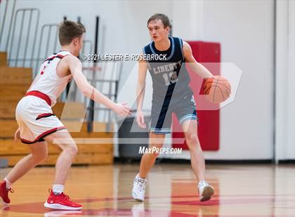 Thumbnail 3 in Hargrave vs Liberty Christian (2021 Chicken Express Holiday Extravaganza) photogallery.