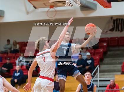 Thumbnail 1 in Hargrave vs Liberty Christian (2021 Chicken Express Holiday Extravaganza) photogallery.