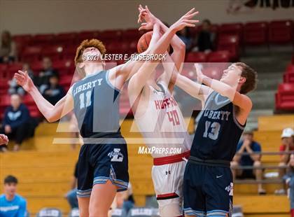 Thumbnail 2 in Hargrave vs Liberty Christian (2021 Chicken Express Holiday Extravaganza) photogallery.