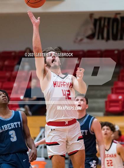 Thumbnail 3 in Hargrave vs Liberty Christian (2021 Chicken Express Holiday Extravaganza) photogallery.