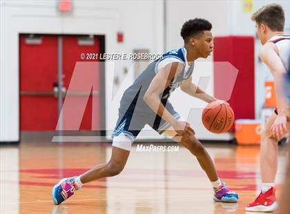 Thumbnail 2 in Hargrave vs Liberty Christian (2021 Chicken Express Holiday Extravaganza) photogallery.