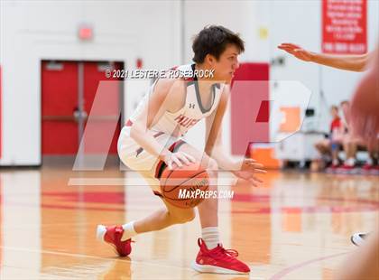 Thumbnail 2 in Hargrave vs Liberty Christian (2021 Chicken Express Holiday Extravaganza) photogallery.