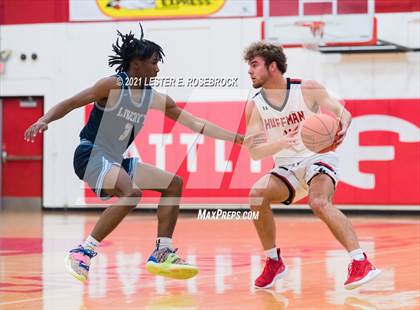 Thumbnail 1 in Hargrave vs Liberty Christian (2021 Chicken Express Holiday Extravaganza) photogallery.