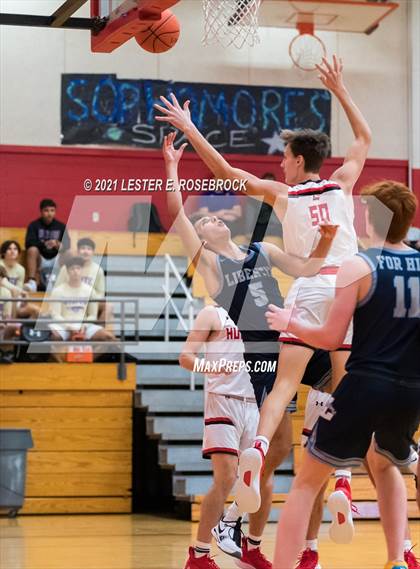 Thumbnail 3 in Hargrave vs Liberty Christian (2021 Chicken Express Holiday Extravaganza) photogallery.