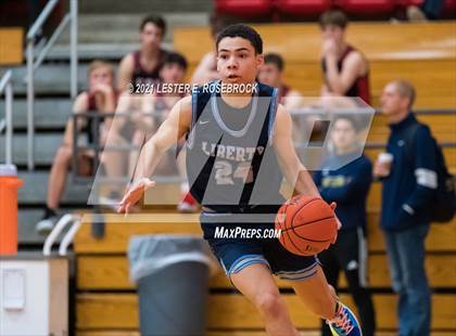 Thumbnail 2 in Hargrave vs Liberty Christian (2021 Chicken Express Holiday Extravaganza) photogallery.