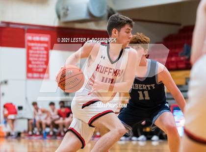 Thumbnail 3 in Hargrave vs Liberty Christian (2021 Chicken Express Holiday Extravaganza) photogallery.
