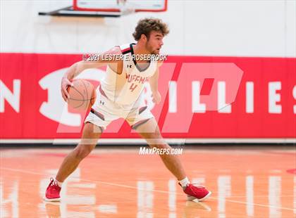Thumbnail 1 in Hargrave vs Liberty Christian (2021 Chicken Express Holiday Extravaganza) photogallery.