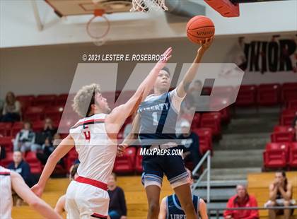 Thumbnail 2 in Hargrave vs Liberty Christian (2021 Chicken Express Holiday Extravaganza) photogallery.