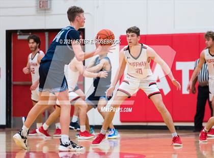 Thumbnail 1 in Hargrave vs Liberty Christian (2021 Chicken Express Holiday Extravaganza) photogallery.