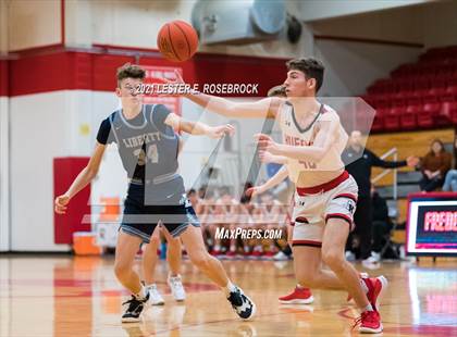 Thumbnail 1 in Hargrave vs Liberty Christian (2021 Chicken Express Holiday Extravaganza) photogallery.