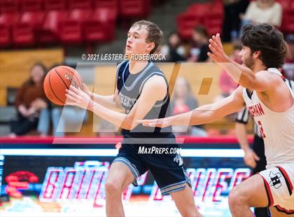 Thumbnail 1 in Hargrave vs Liberty Christian (2021 Chicken Express Holiday Extravaganza) photogallery.
