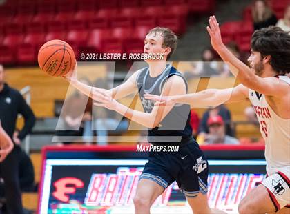 Thumbnail 2 in Hargrave vs Liberty Christian (2021 Chicken Express Holiday Extravaganza) photogallery.