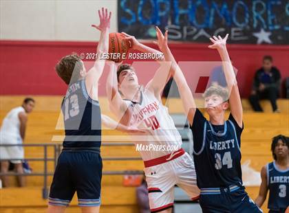 Thumbnail 3 in Hargrave vs Liberty Christian (2021 Chicken Express Holiday Extravaganza) photogallery.