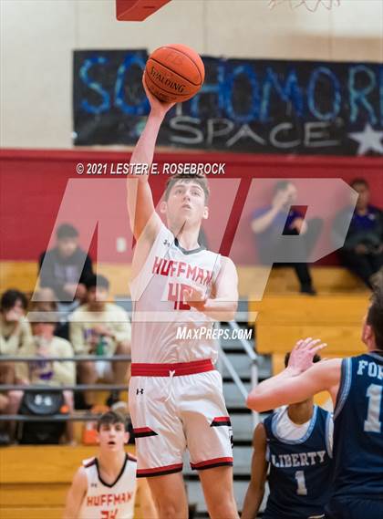 Thumbnail 3 in Hargrave vs Liberty Christian (2021 Chicken Express Holiday Extravaganza) photogallery.