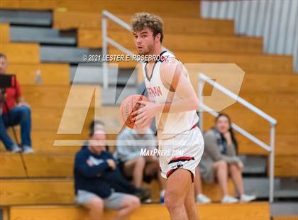 Thumbnail 1 in Hargrave vs Liberty Christian (2021 Chicken Express Holiday Extravaganza) photogallery.