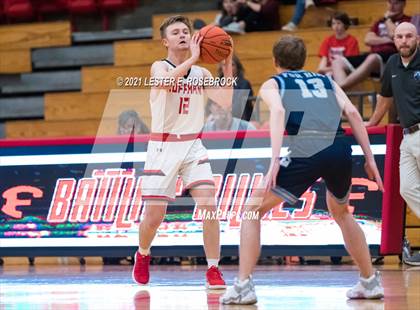 Thumbnail 2 in Hargrave vs Liberty Christian (2021 Chicken Express Holiday Extravaganza) photogallery.