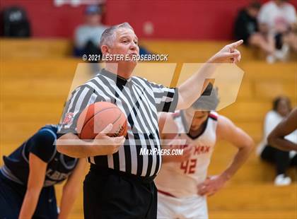 Thumbnail 3 in Hargrave vs Liberty Christian (2021 Chicken Express Holiday Extravaganza) photogallery.