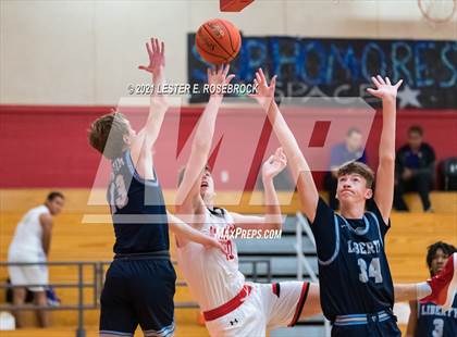 Thumbnail 2 in Hargrave vs Liberty Christian (2021 Chicken Express Holiday Extravaganza) photogallery.
