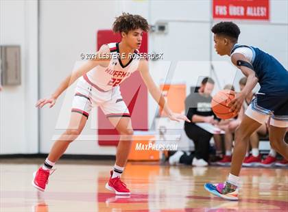 Thumbnail 3 in Hargrave vs Liberty Christian (2021 Chicken Express Holiday Extravaganza) photogallery.