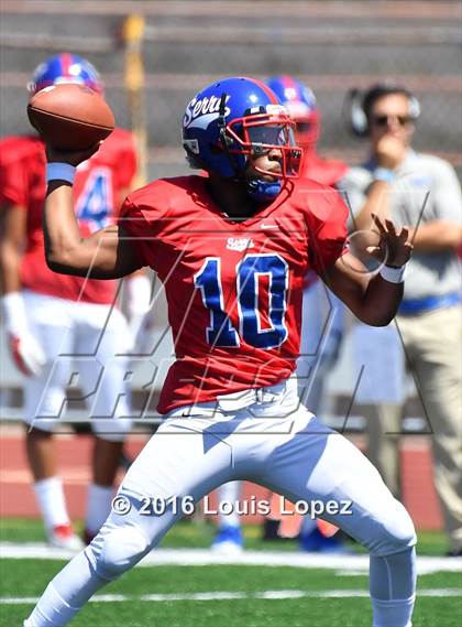 Thumbnail 2 in St. Joseph Regional vs. Serra (Honor Bowl Series) photogallery.
