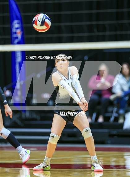 Thumbnail 3 in Iola vs. Crawford (UIL 2A D2 Volleyball Final) photogallery.