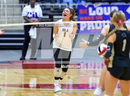 Thumbnail 2 in Iola vs. Crawford (UIL 2A D2 Volleyball Final) photogallery.